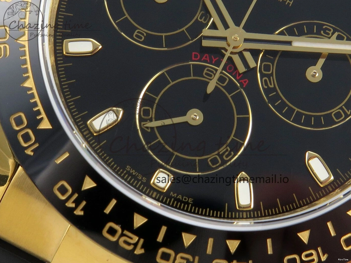 MiroTime 0218 Daytona 116518 QF 1:1 Best Edition Black Dial on Oysterflex Strap SH4130 V11（Gain Weight） GoodFit 170